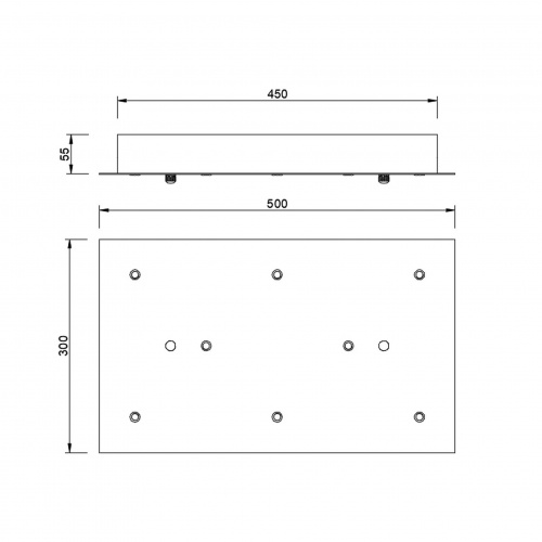 9387 Основание потолочное 8L MODULAR LIGHT FLORONES